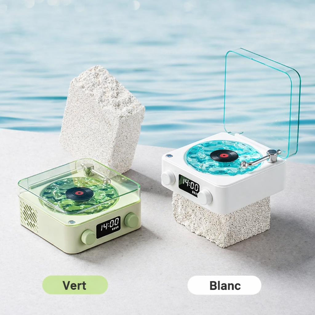 Mini Haut-Parleur Bluetooth Rétro avec Bruit Blanc